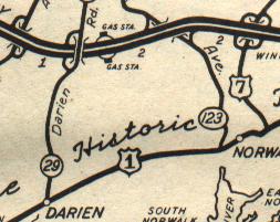 1942 map excerpt, Merritt Parkway