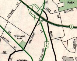 1952 map excerpt, city inset